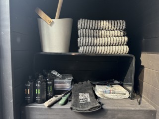 サウナエリア 備品
