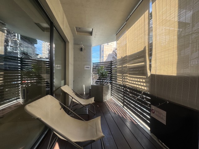 男湯・外気浴スペース